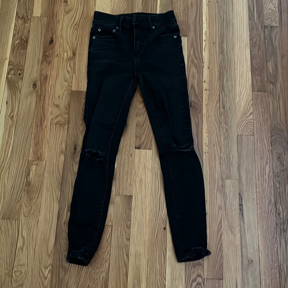 black american eagle hi-rise jegging